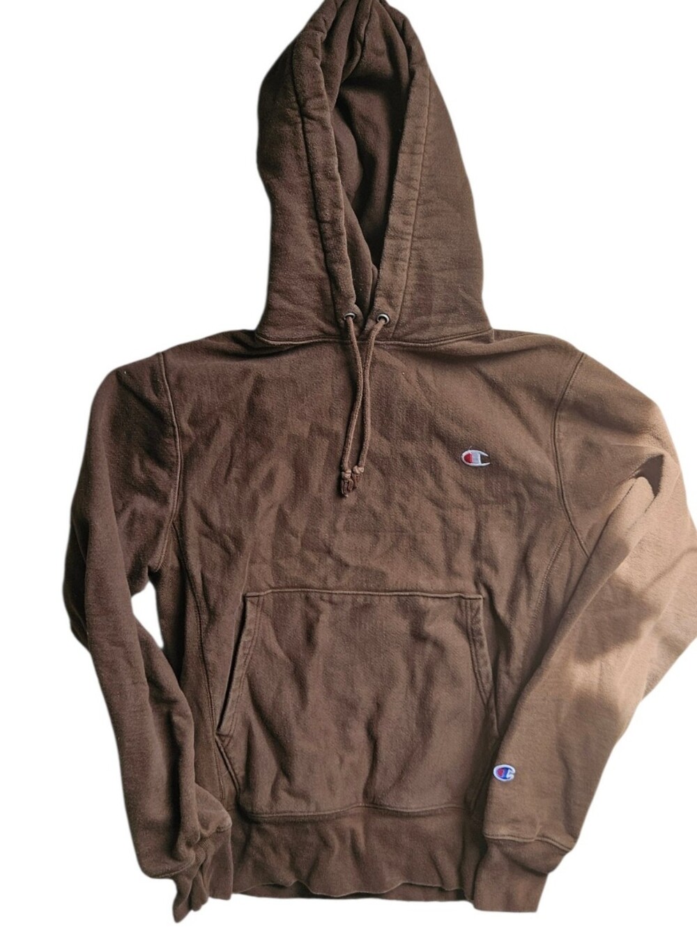 Champion Reverse Weave Hoodie - Chocolate Brown - Size Small